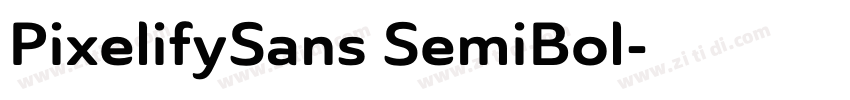 PixelifySans SemiBol字体转换
